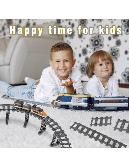 Conjunto de bloques de tren CALMDR 212 piezas compatible Lego