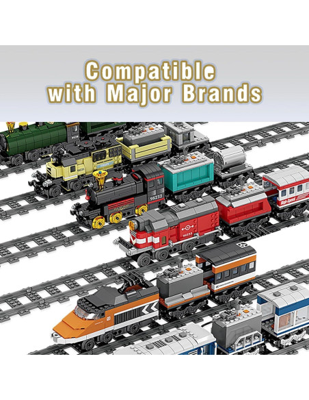 Conjunto de bloques de tren CALMDR 212 piezas compatible Lego