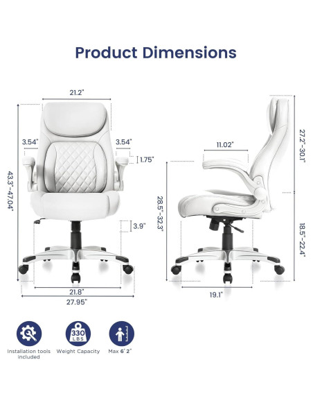 Silla de Oficina Ergonómica Nouhaus Click5 Blanca con Soporte Lumbar Silla de Oficina Ergonómica Nouhaus Click5 Blanca con Soporte Lumbar