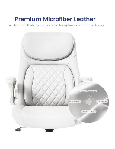 Silla de Oficina Ergonómica Nouhaus Click5 Blanca con Soporte Lumbar