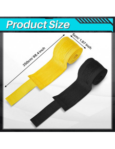 Envolturas de Mano de Boxeo Junkin 24 Piezas 2.5m MMA 2