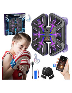 Máquina de Boxeo Musical Junbinwon&NP con Guantes de Cuero
