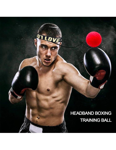 Set de entrenamiento de boxeo Q&F Tech con 2 bolas y banda