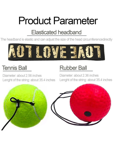 Set de entrenamiento de boxeo Q&F Tech con 2 bolas y banda Set de entrenamiento de boxeo Q&F Tech con 2 bolas y banda