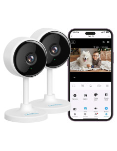 Cámara Interior Litokam 2K WiFi con Visión Nocturna