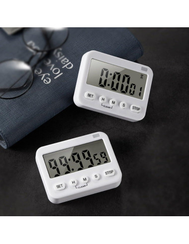 Temporizador GH 99 Horas con Recordatorio y Soporte Magnético