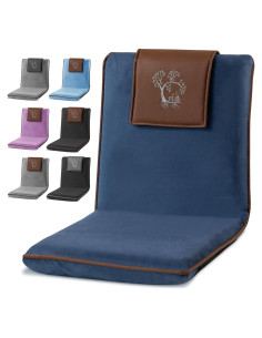 Silla de Suelo Ajustable Monk & Llama con Soporte Espalda