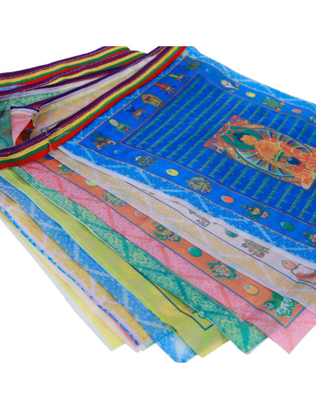 Banderas de Oración Budista Tibetanas Aolamegs 20pcs 36x28cm