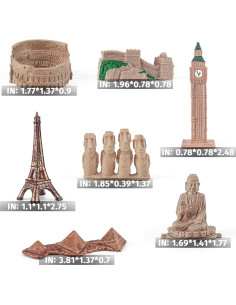 Mini Juego de Construcción 7PCS Bolonme Figuras Arquitectura 2