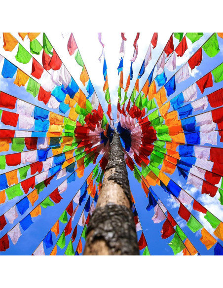 Banderas de Oración Budista Tibetanas Aolamegs 20pcs 36x28cm