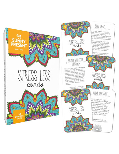 Tarjetas de Estrés Menos Sunny Present - 50 Ejercicios de Mindfulness