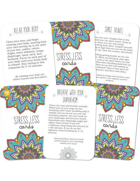 Tarjetas de Estrés Menos Sunny Present - 50 Ejercicios de Mindfulness