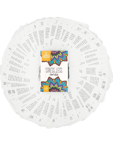 Tarjetas de Estrés Menos Sunny Present - 50 Ejercicios de Mindfulness