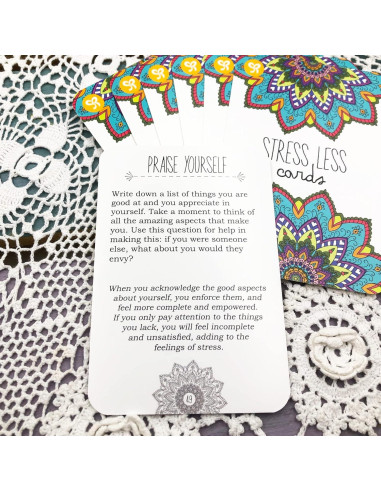 Tarjetas de Estrés Menos Sunny Present - 50 Ejercicios de Mindfulness