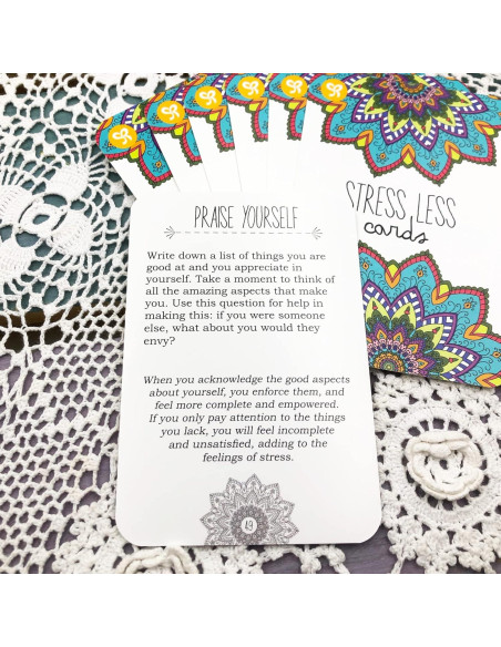 Tarjetas de Estrés Menos Sunny Present - 50 Ejercicios de Mindfulness