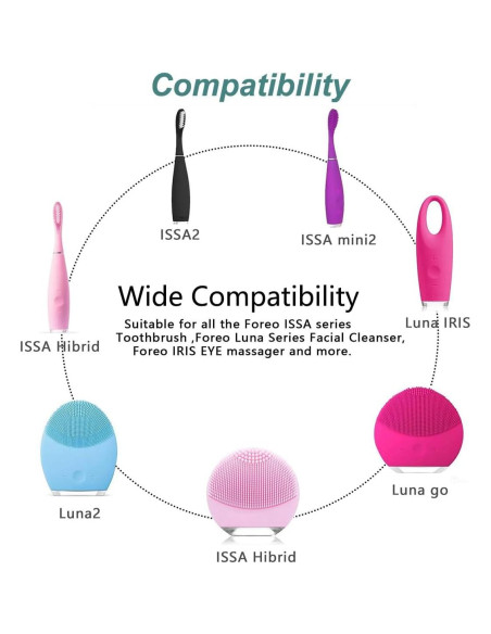 Cable de Carga USB E ECSEM para Limpiador Facial FOREO LUNA