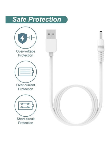 Cable de Carga USB E ECSEM para Limpiador Facial FOREO LUNA