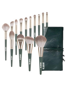 Set de 14 Brochas de Maquillaje Profesional Aura - Calidad Premium