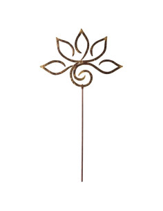 Estaca de Jardín Zen de Metal Vivaterra 71.1 cm Loto
