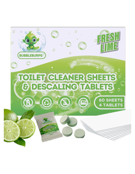 Combo Hojas y Tabletas Limpiadoras Bubbleburps 64 Unidades