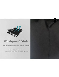 Pasamontañas Adowan Térmico Unisex Negro para Invierno 2