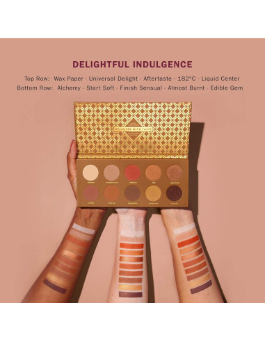 Paleta de Sombras ZOEVA Caramel Melange - 10 Tonos Cálidos