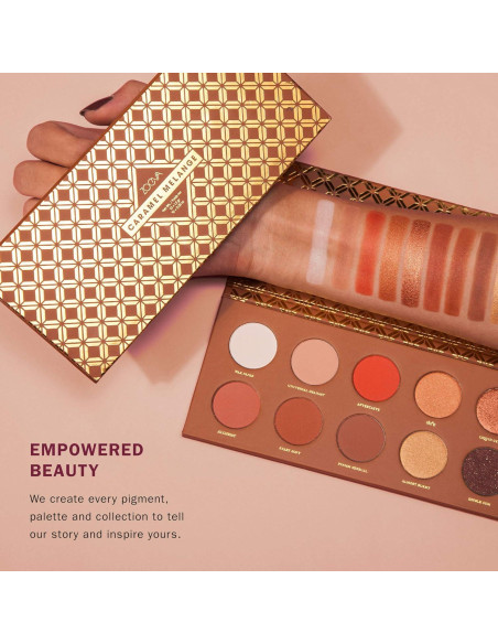 Paleta de Sombras ZOEVA Caramel Melange - 10 Tonos Cálidos