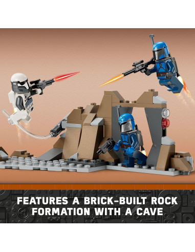 LEGO Star Wars Paquete de Batalla Mandalore 75373 con 4 Minifiguras