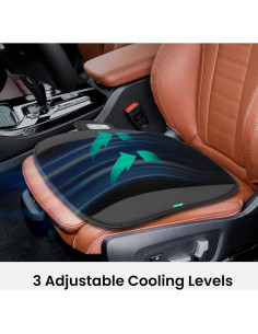 Cojín de Asiento Refrigerante Snailax con 2 Ventiladores 2
