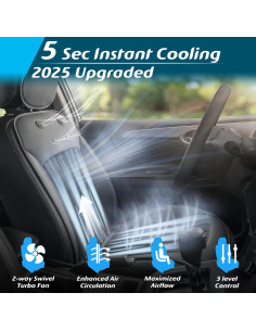 Funda de Asiento Refrigerante Paffenery 2025 Universal 12V-24V 2