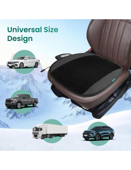 Cojín de Asiento Refrigerante Snailax con 2 Ventiladores