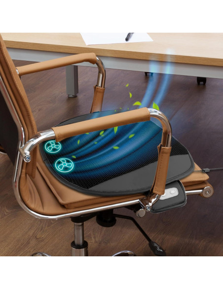 Cojín de Asiento Refrigerante Snailax con 2 Ventiladores