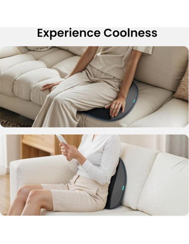 Cojín de Asiento Refrigerante Snailax con 2 Ventiladores