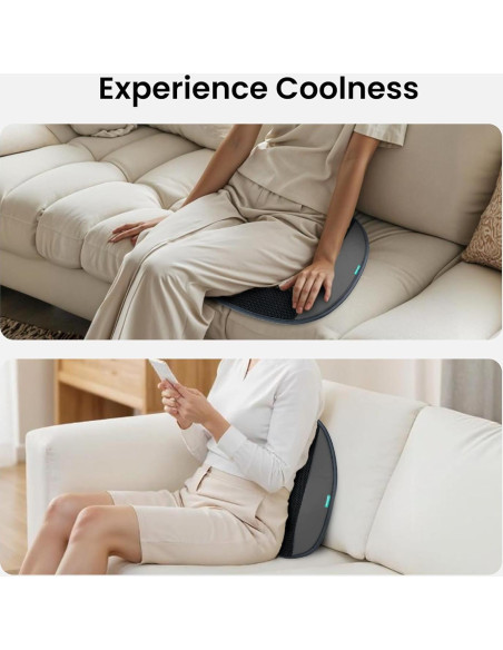 Cojín de Asiento Refrigerante Snailax con 2 Ventiladores