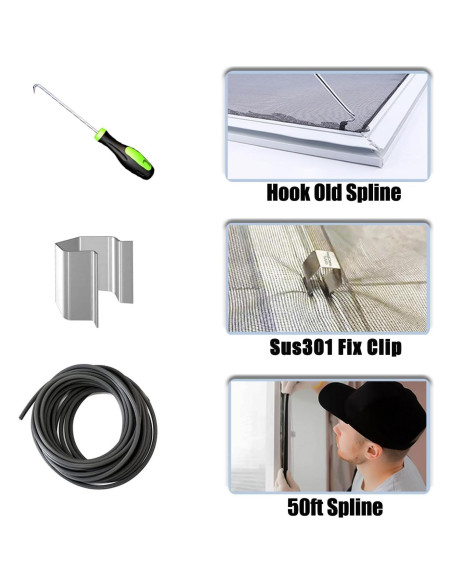 Kit de Reparación de Pantalla 6 en 1 King&Charles Negro