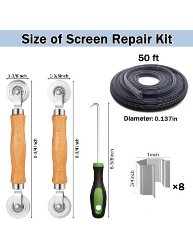 Kit de Reparación de Pantalla 6 en 1 King&Charles Negro