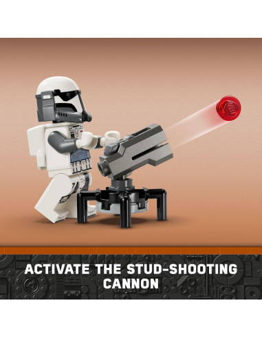 LEGO Star Wars Paquete de Batalla Mandalore 75373 con 4 Minifiguras