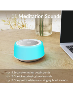 Kipcush Cuencos Tibetanos de Canto K5-S - 11 Sonidos, Luz Nocturna 2