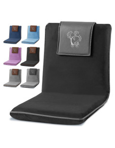 Silla de Meditación Plegable MONK & LLAMA con Respaldo Ajustable