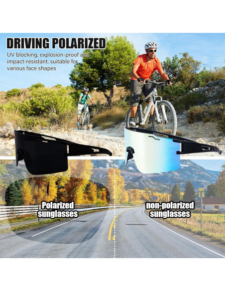Gafas de sol deportivas polarizadas TR90 para ciclismo y béisbol