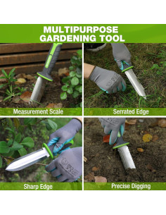 Cuchillo de Jardín Hori Hori WORKPRO 17.78 cm Acero Inoxidable 2