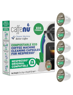 Cápsulas de limpieza Caffenu EcoCleaningCaps para Nespresso