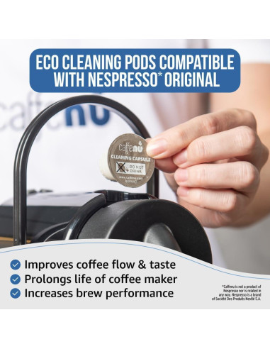 Cápsulas de limpieza Caffenu EcoCleaningCaps para Nespresso