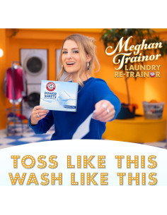 Hojas de Lavado ARM & HAMMER Power Sin Fragancia 60 Unidades 2