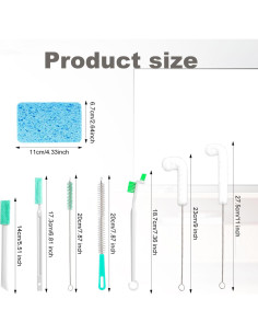 Juego de 10 Cepillos Limpiadores Gosknor para Máquina de Hielo 2