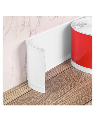 Moldura de Zócalo Autoadhesiva HEIDIBEAR 10.16 cm x 18.59 m