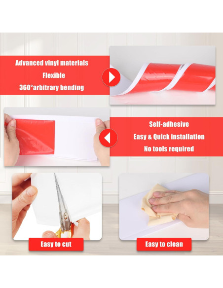 Moldura de Zócalo Autoadhesiva HEIDIBEAR 10.16 cm x 18.59 m