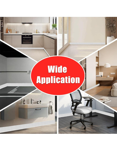 Moldura de Zócalo Autoadhesiva HEIDIBEAR 10.16 cm x 18.59 m