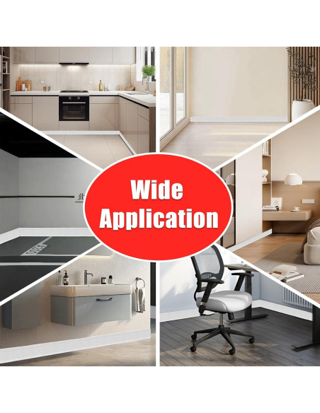 Moldura de Zócalo Autoadhesiva HEIDIBEAR 10.16 cm x 18.59 m