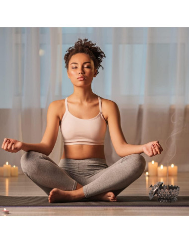 Soporte de Incienso Loto HOKPA en Bronce Rojo - 2 Piezas